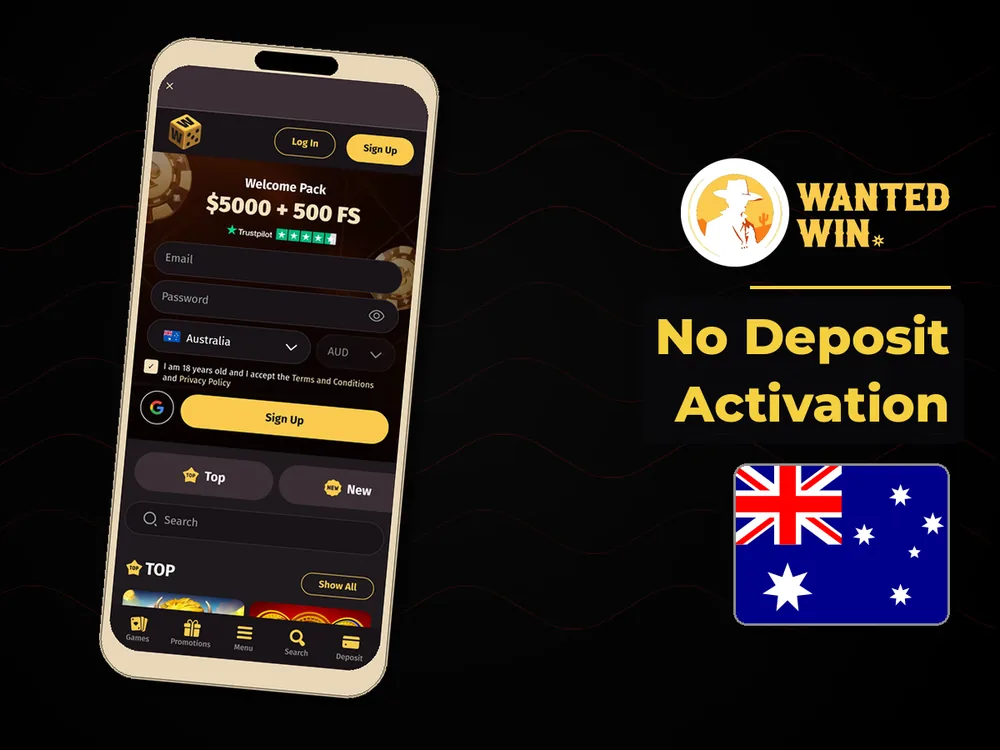 wanted win - No Deposit Activation