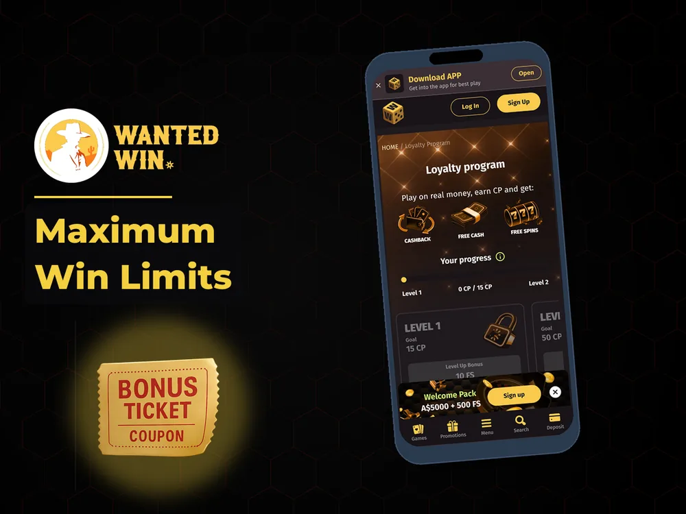 wanted win - Maximum Win Limits