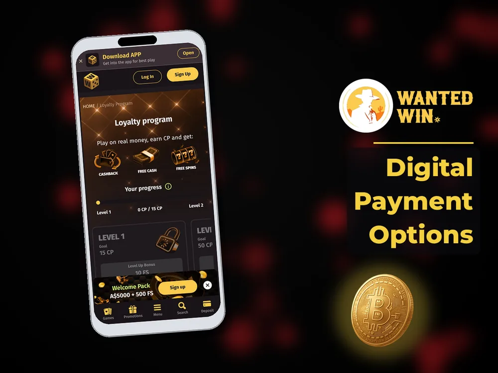 wanted win - Digital Payment Options