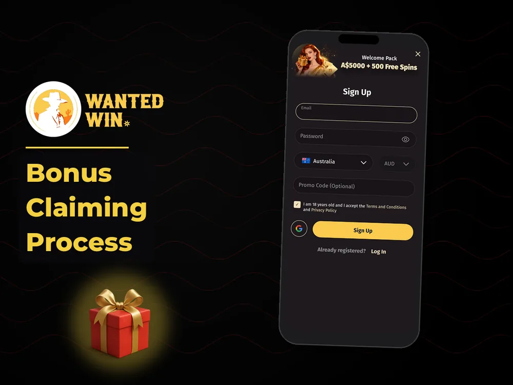 wanted win - Bonus Claiming Process