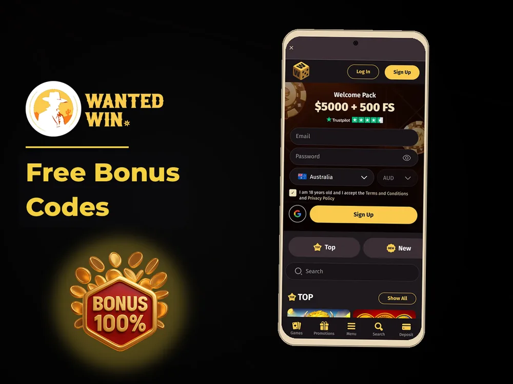 wanted win - Free Bonus Codes