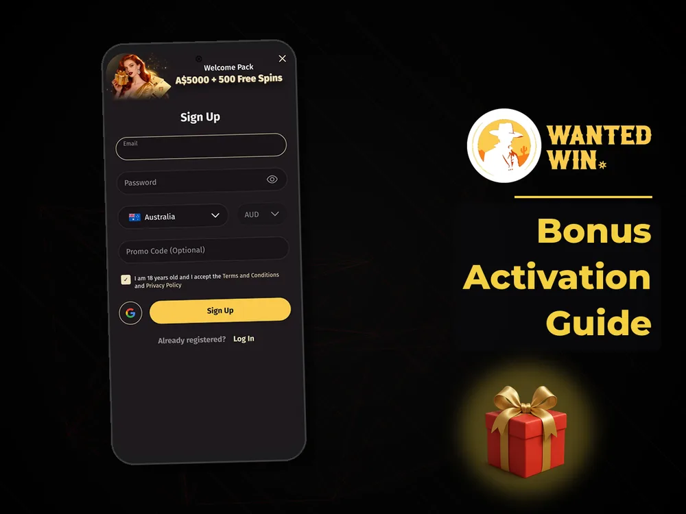wanted win - Bonus Activation Guide