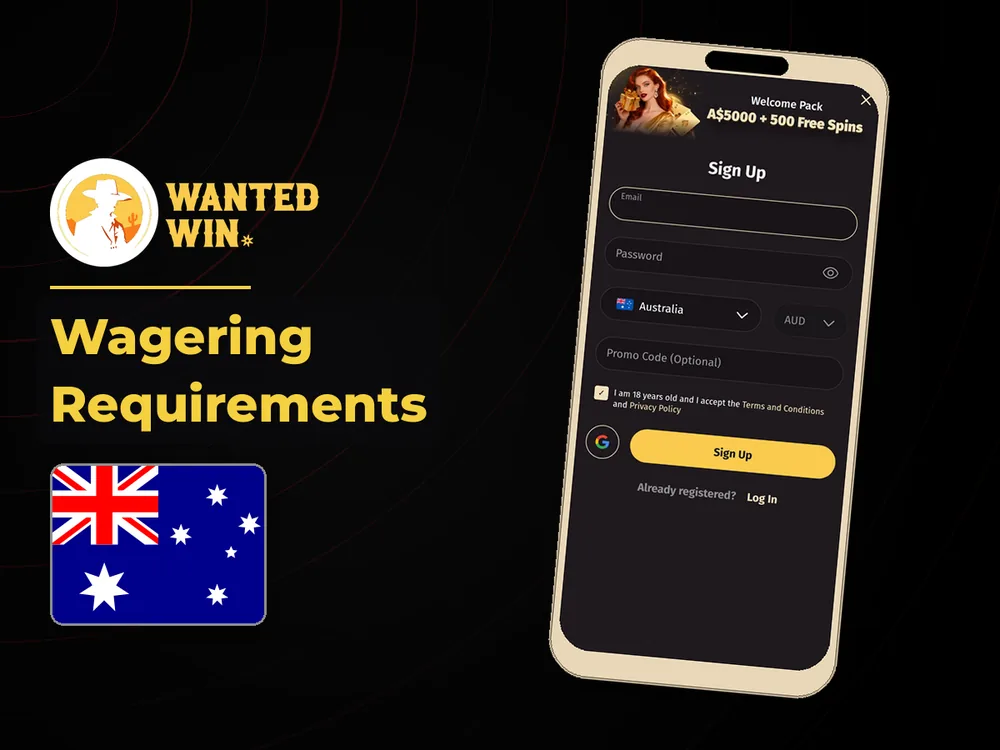wanted win - Wagering Requirements