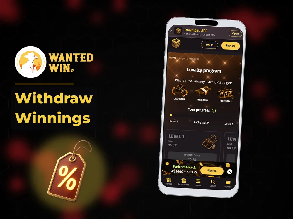 wanted win - Withdraw Winnings