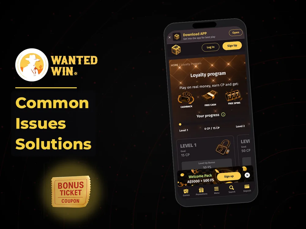 wanted win - Common Issues Solutions