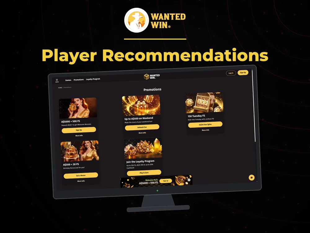 wanted win - Player Recommendations